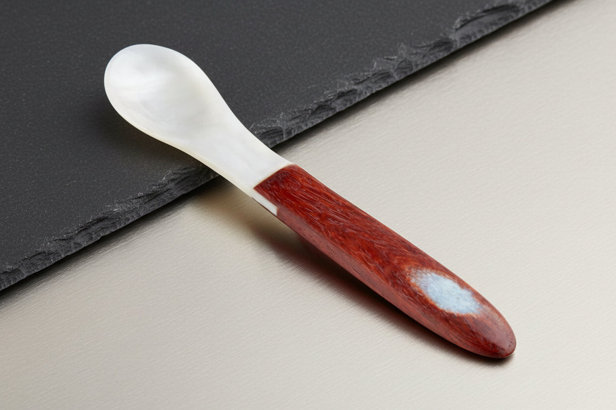 CAVIAR MOTHER OF PEARL WOOD - SPOON