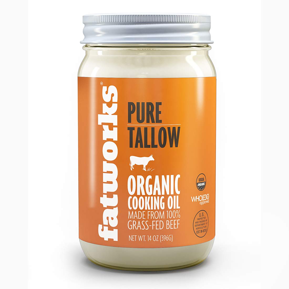 FATWORKS ORGANIC PURE TALLOW COOKING OIL - 400GR