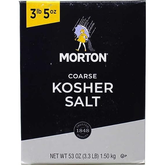 MORTON COARSE KOSHER SALT - 3.3LB
